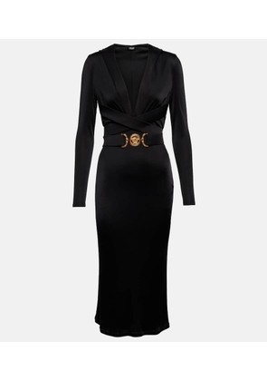 Versace Medusa Biggie hooded midi dress