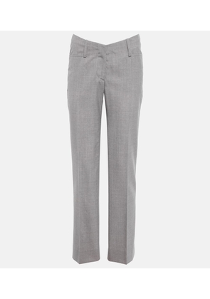 Victoria Beckham Pleated slim virgin wool pants