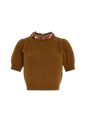 Ulla Johnson Liv Embroidered Cashmere Sweater - Moda Operandi