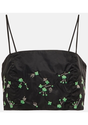 Ganni Beaded crop top