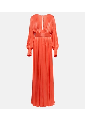 Costarellos Racine LurexÂ®  georgette jumpsuit