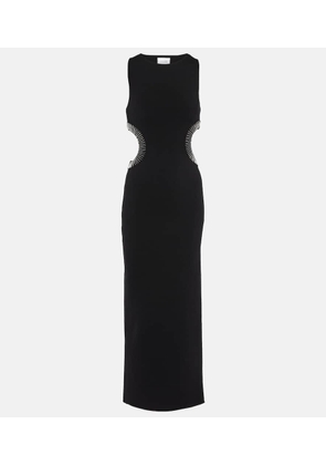 Galvan Mirrored Luna cutout maxi dress