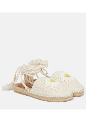 Alanui Daisy crochet espadrilles