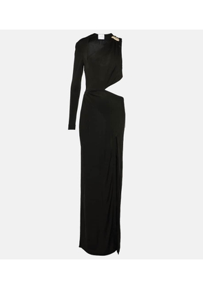 Galvan Cutout one-shoulder gown