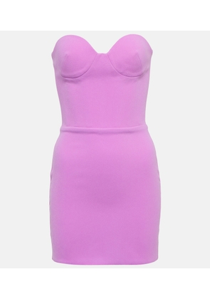 Alex Perry Clay bustier crepe minidress