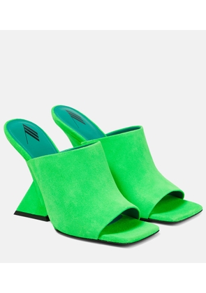 The Attico Cheope suede wedge mules