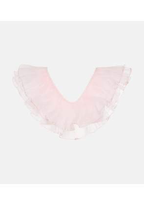 Giambattista Valli Organza-trimmed bikini top