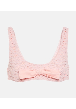 Giambattista Valli Bow-trimmed bikini top