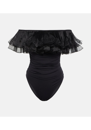 Giambattista Valli Ruffle-trimmed swimsuit