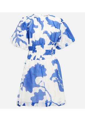 SIR Vivi printed cotton and silk minidress