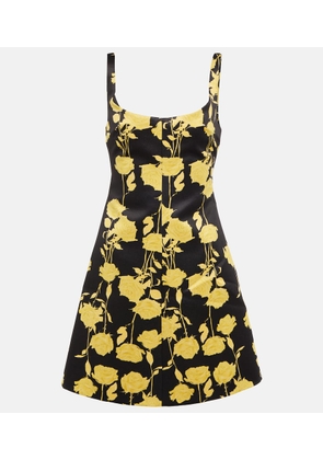 Emilia Wickstead Talia floral taffeta faille minidress