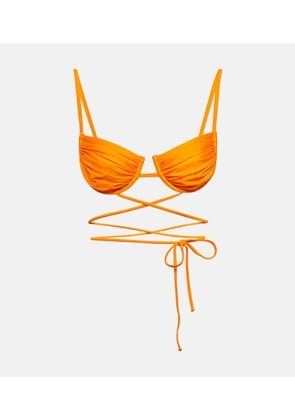 Bananhot Cherry ruched bikini top