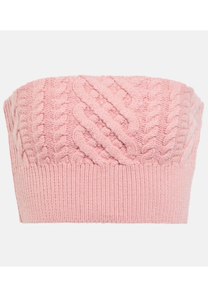 Emilia Wickstead Bimba wool cropped bustier