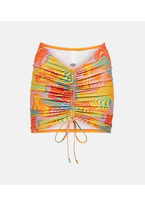 Bananhot Printed jersey miniskirt