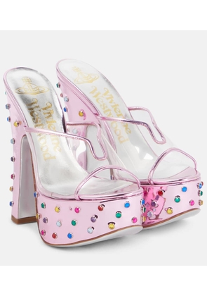 Vivienne Westwood Candy embellished leather platform mules