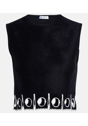 Alaia Sleeveless cropped top