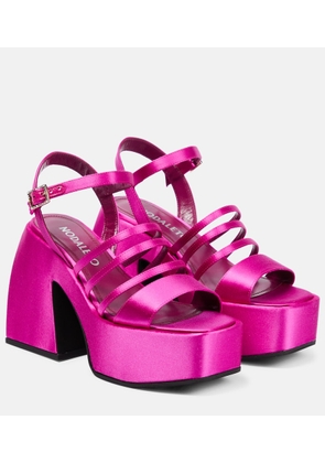 Nodaleto Bulla Chibi satin platform sandals