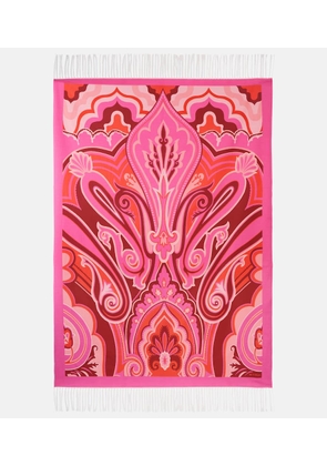Etro Paisley cotton throw