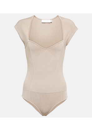 Simkhai Barbara ribbed-knit bodysuit