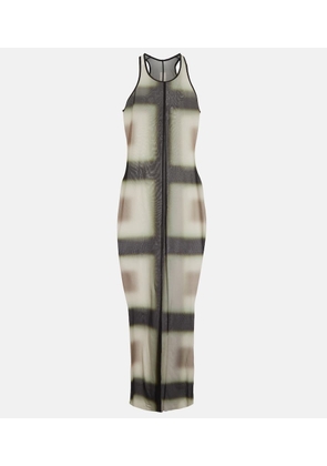 Rick Owens Printed sheer midi dress