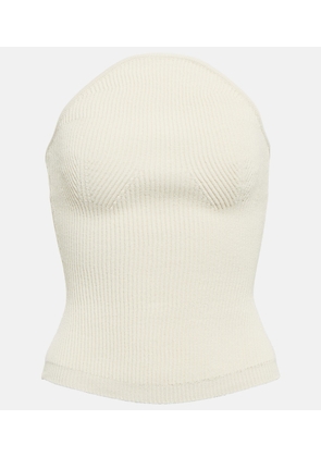 Khaite Jericho ribbed-knit bustier
