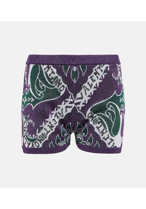 Valentino High-rise printed shorts