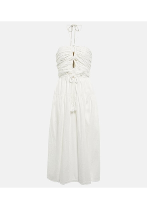 Ulla Johnson Emmaline halterneck cotton poplin midi dress
