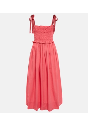 Ulla Johnson Akshara smocked cotton midi dress