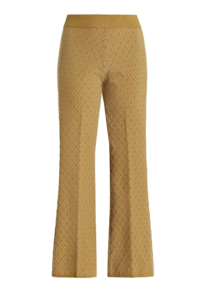 High Sport Kickit Flared Diamond-Jacquard Knit Pants - Moda Operandi