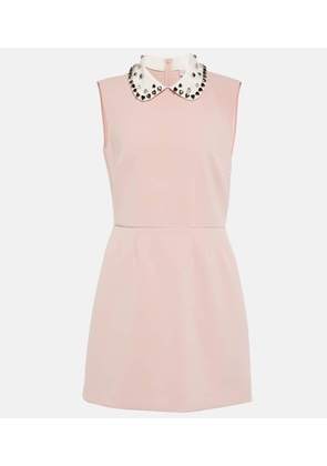 REDValentino Embellished cady minidress