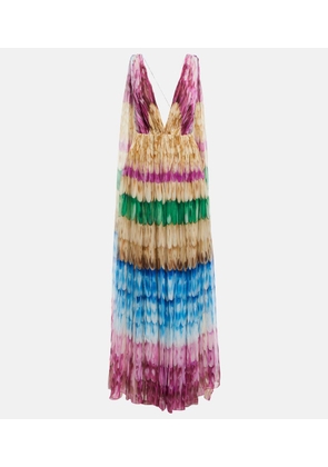 Valentino Printed silk gown