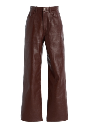 RÙADH The Quinn High-Rise Leather Pants - Moda Operandi