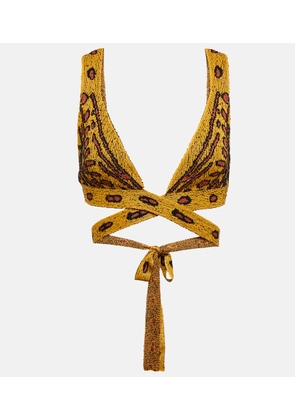 Altuzarra Davion jacquard knit crop top