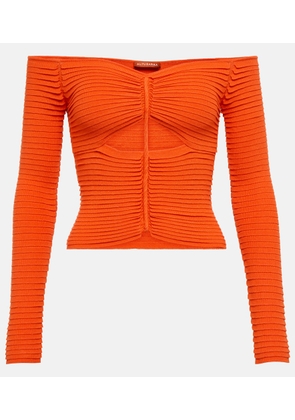Altuzarra Adan cutout off-shoulder knit top