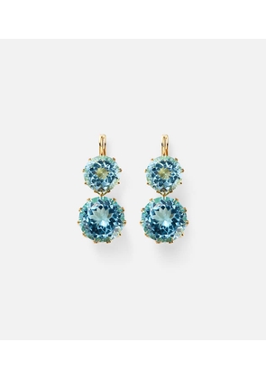 Ileana Makri 18kt yellow gold earrings with topaz