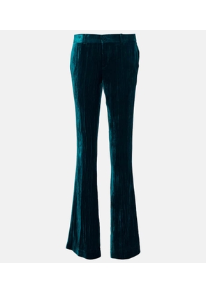 Petar Petrov Gomez low-rise slim velvet pants