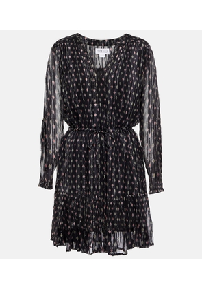 Velvet Printed chiffon minidress