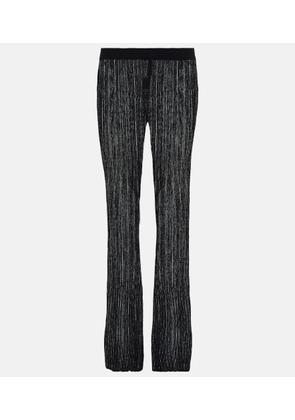 Petar Petrov Giulio rIbbed-knit flared pants