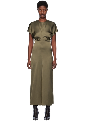TOTEME Khaki Slouch Waist Maxi Dress