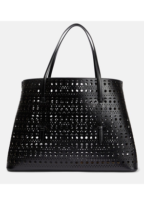 Alaia Mina 50 Large leather tote bag
