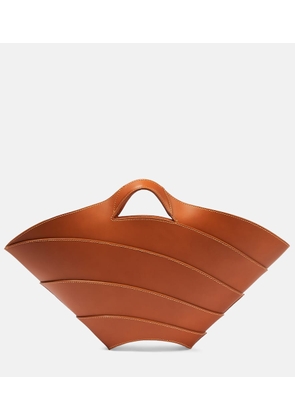 Alaia Khaima Medium leather tote bag