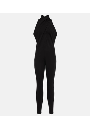 Alaia Halterneck crepe jumpsuit