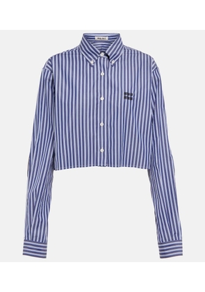Miu Miu Long-sleeve cropped shirt