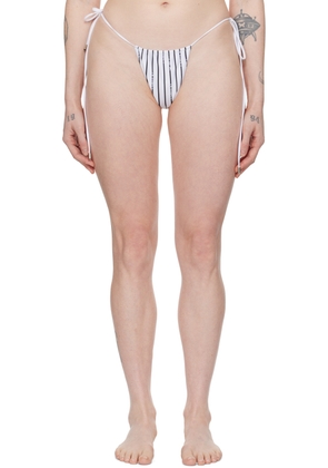 Poster Girl White & Black Woods Reversible Bikini Bottom