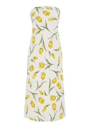 Rodarte Tulip Silk Crepe Strapless Dress - Moda Operandi