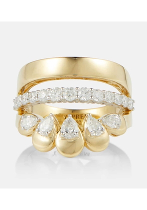 Yeprem 18kt gold ring with diamonds