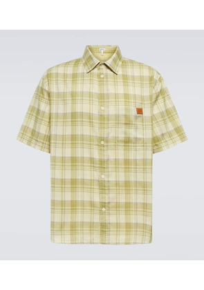Loewe Checked gauze shirt