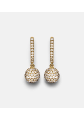 Ileana Makri Ball 18kt gold drop earrings with diamonds