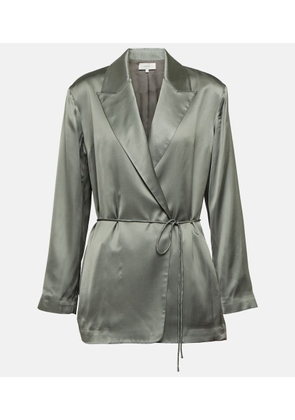 Vince Self-tie satin blazer