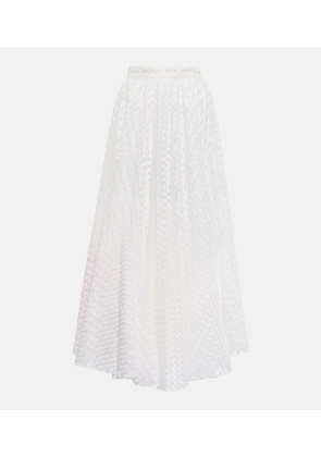 Giambattista Valli Macrame midi skirt